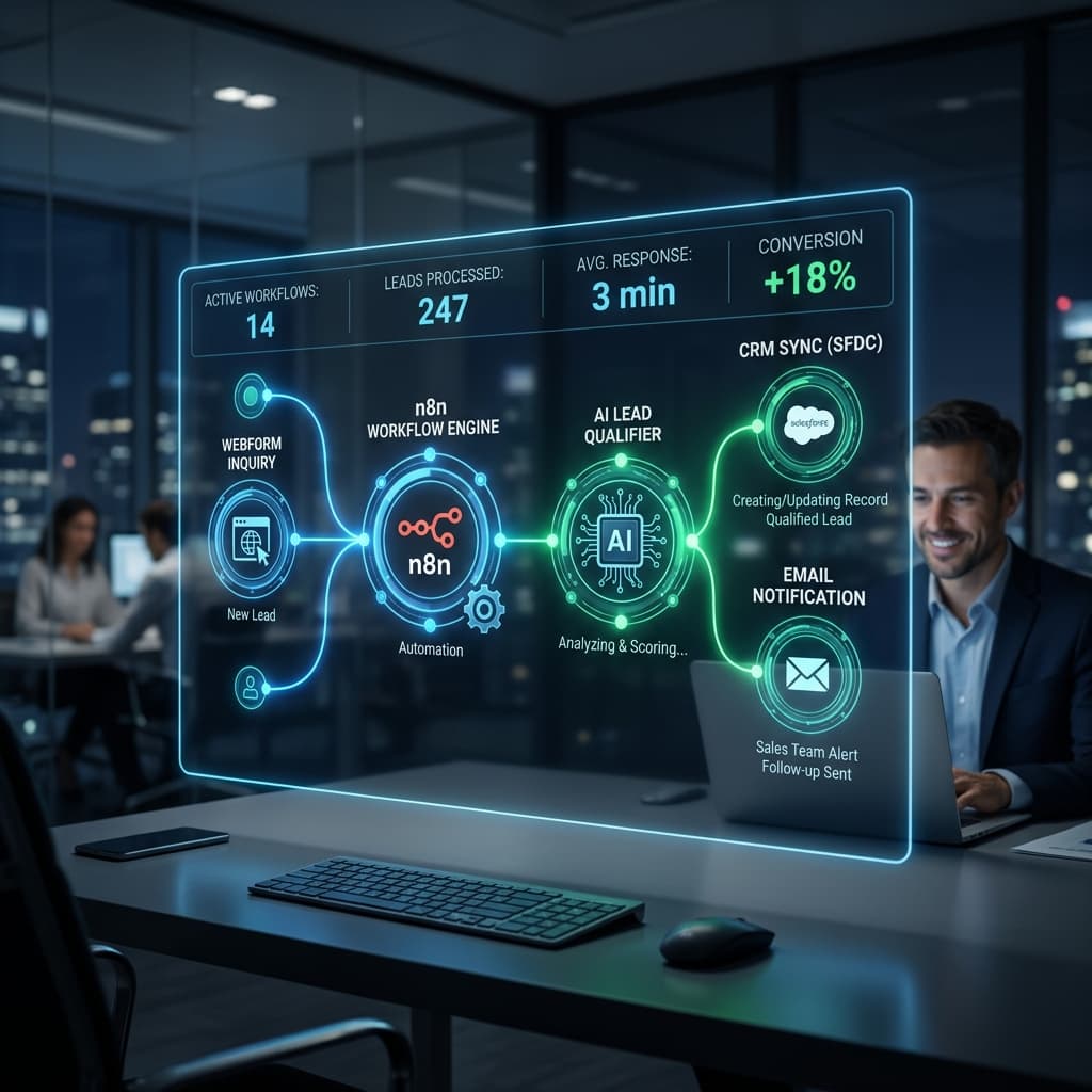 Van Lead tot Offerte in 60 Seconden: n8n & AI-Automatisering voor KMO's