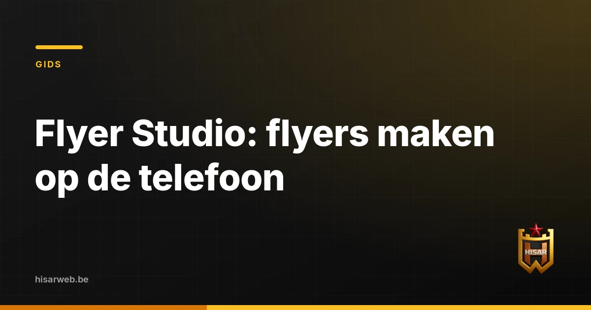 Flyer Studio: flyers maken op de telefoon