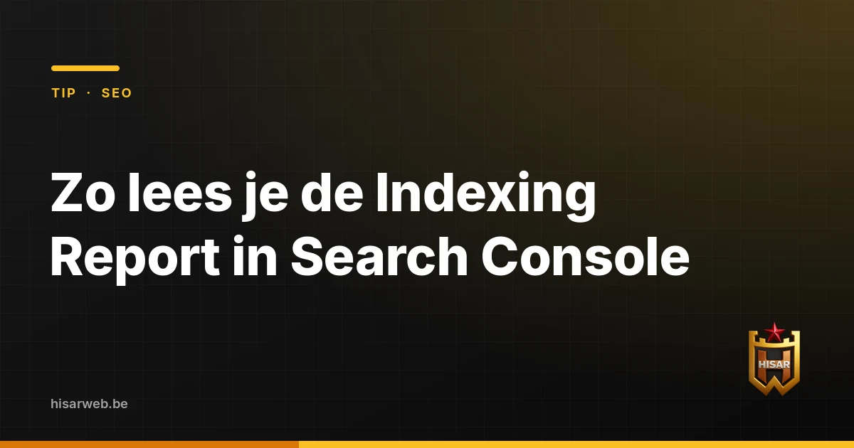 Zo lees je de Indexing Report in Search Console