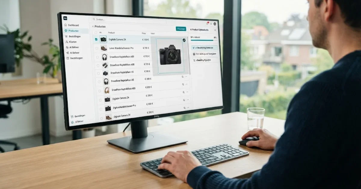Productteksten en productfoto's sneller vullen met AI, zonder rommel