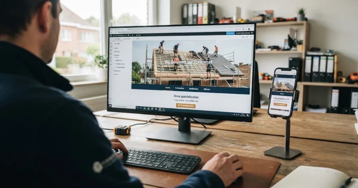 Welke pagina's heeft een KMO-website echt nodig: de structuur voor u laat bouwen